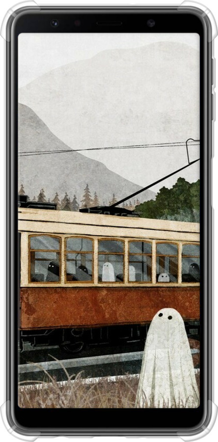 Силикон с усиленными углами чехол Призрак 2 для Samsung Galaxy A7 (2018) A750F - 6247sp-1582 изображение 