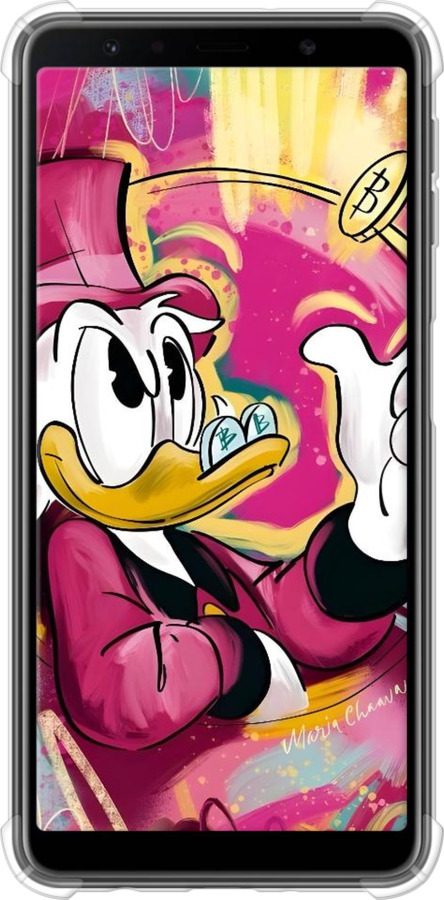 Силикон с усиленными углами чехол Скрудж для Samsung Galaxy A7 (2018) A750F - 6283sp-1582 изображение 
