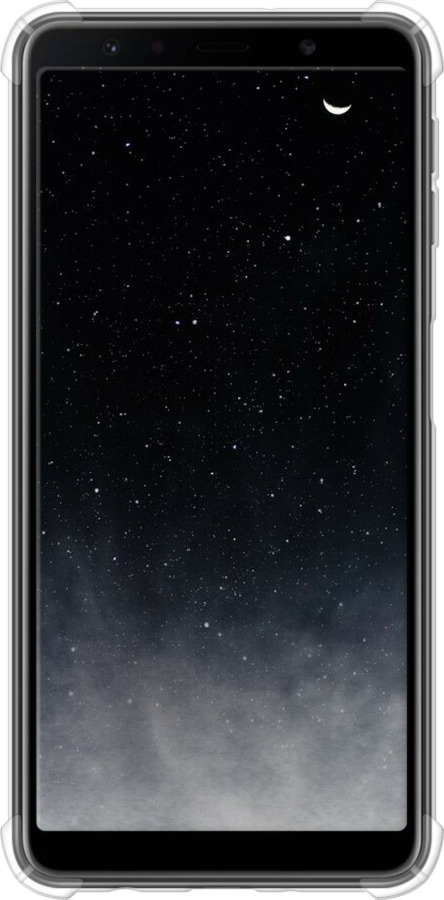 Силикон с усиленными углами чехол Сині хмари, Синій місяць для Samsung Galaxy A7 (2018) A750F - 6396sp-1582 изображение 
