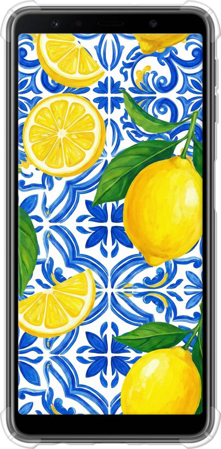 Силіконовий протиударний с посиленими кутами чехол Grocery Girl Italian Summer для Samsung Galaxy A7 (2018) A750F - 6766sp-1582 изображение 