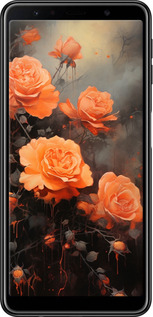 Силіконовий чехол Оранжеві троянди для Samsung Galaxy A7 (2018) A750F - 5944u-1582 изображение 