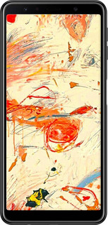 2D пластиковый чехол Динамичная картина с хаотичными мазками для Samsung Galaxy A7 (2018) A750F - 6540t-1582 изображение 