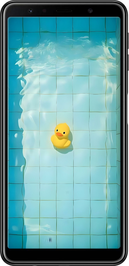 2D пластиковый чехол Утенок для Samsung Galaxy A7 (2018) A750F - 6323t-1582 изображение 