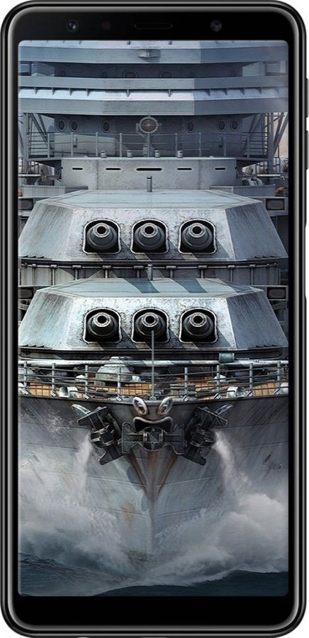 2D пластиковый чехол Линкор, world of tanks, wargaming, военный корабль для Samsung Galaxy A7 (2018) A750F - 6453t-1582 изображение 