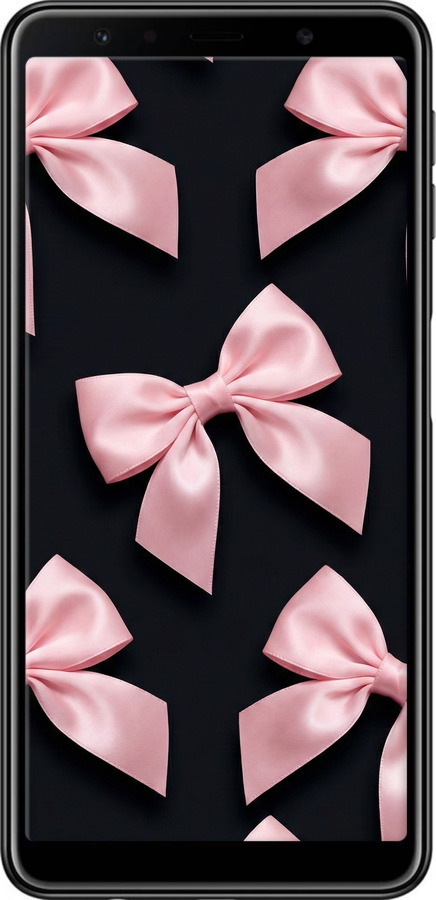 2D пластиковый чехол Coquette Ribbons Dark Coquette для Samsung Galaxy A7 (2018) A750F - 6767t-1582 изображение 