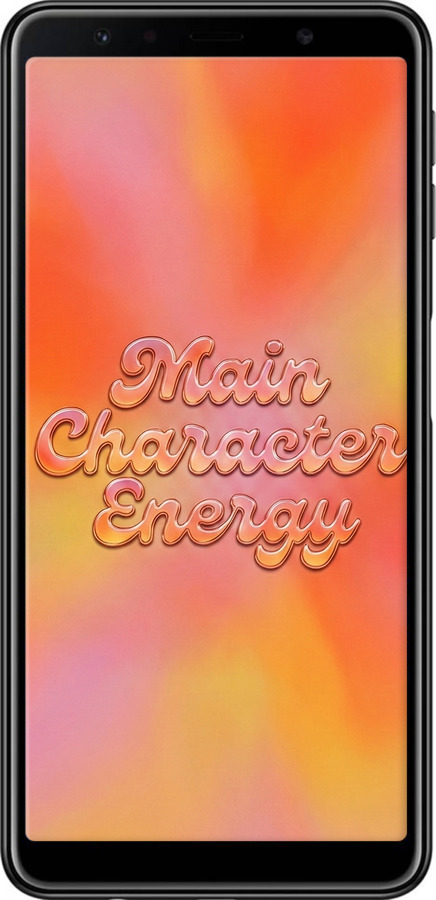2D пластиковый чехол Aura Gradient Main Character Energy Aesthetic Y2K для Samsung Galaxy A7 (2018) A750F - 6783t-1582 изображение 