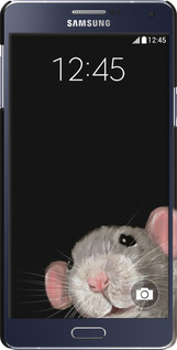 3D пластиковий матовий чехол The Peeking Rat для Samsung Galaxy A7 A700H - 6442m-117 изображение 