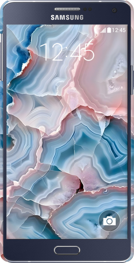 3D пластиковый матовый чехол Мрамор для Samsung Galaxy A7 A700H - 6306m-117 изображение 