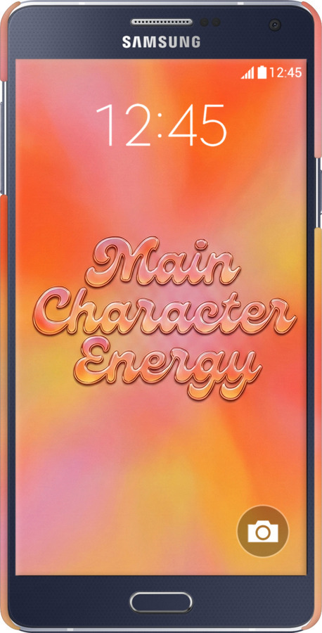 3D пластиковый матовый чехол Aura Gradient Main Character Energy Aesthetic Y2K для Samsung Galaxy A7 A700H - 6783m-117 изображение 