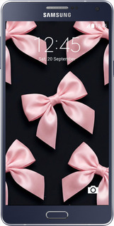 Силиконовый чехол Coquette Ribbons Dark Coquette для Samsung Galaxy A7 A700H - 6767u-117 изображение 