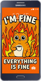 Силіконовий чехол Funny Cat для Samsung Galaxy A7 A700H - 6786u-117 изображение 