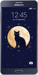 Силіконовий чехол Cute Cat Celestial/Witchy для Samsung Galaxy A7 A700H - 6787u-117 изображение 