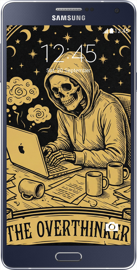 Силиконовый чехол The Overthinker для Samsung Galaxy A7 A700H - 6774u-117 изображение 