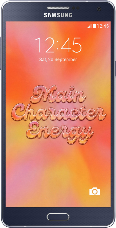 Силиконовый чехол Aura Gradient Main Character Energy Aesthetic Y2K для Samsung Galaxy A7 A700H - 6783u-117 изображение 