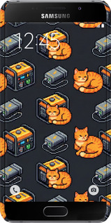 3D пластиковый глянцевый чехол Autonomous Zone для Samsung Galaxy A7 (2016) A710F - 6771c-121 изображение 