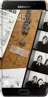 3D пластиковый глянцевый чехол Aesthetic Scrapbook Collage для Samsung Galaxy A7 (2016) A710F - 6773c-121 изображение 