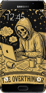 3D пластиковый глянцевый чехол The Overthinker для Samsung Galaxy A7 (2016) A710F - 6774c-121 изображение 