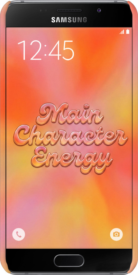 3D пластиковый глянцевый чехол Aura Gradient Main Character Energy Aesthetic Y2K для Samsung Galaxy A7 (2016) A710F - 6783c-121 изображение 