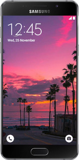 Силиконовый чехол Пальмы для Samsung Galaxy A7 (2016) A710F - 5873u-121 изображение 