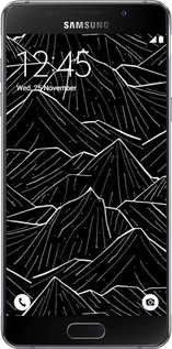 2D пластиковий чехол Із зображенням Темних гір для Samsung Galaxy A7 (2016) A710F - 6489t-121 изображение 