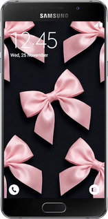 Силиконовый чехол Coquette Ribbons Dark Coquette для Samsung Galaxy A7 (2016) A710F - 6767u-121 изображение 