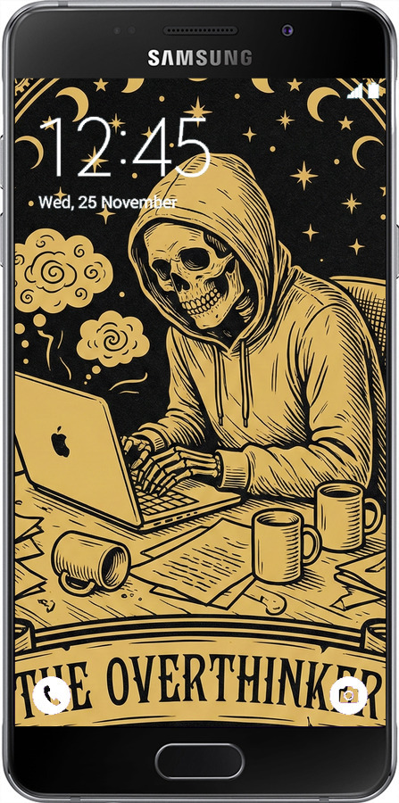 2D пластиковий чехол The Overthinker для Samsung Galaxy A7 (2016) A710F - 6774t-121 изображение 