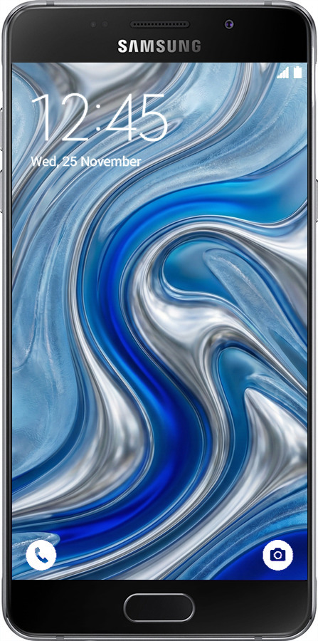 2D пластиковый чехол Liquid Chrome для Samsung Galaxy A7 (2016) A710F - 6781t-121 изображение 