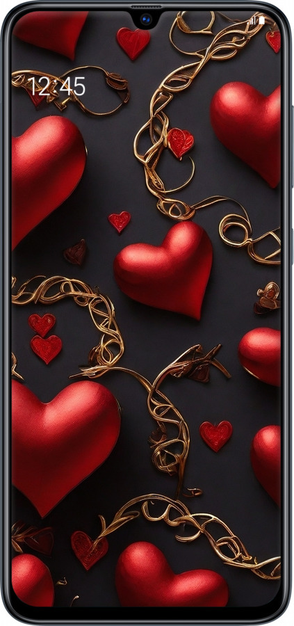 TPU чехол Сердечки для Samsung Galaxy A70 2019 A705F - 5831b-1675 изображение 