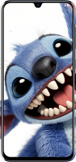 3D пластиковый матовый чехол Стич для Samsung Galaxy A70 2019 A705F - 6684m-1675 изображение 