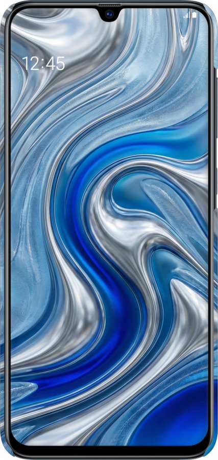 3D пластиковый матовый чехол Liquid Chrome для Samsung Galaxy A70 2019 A705F - 6781m-1675 изображение 