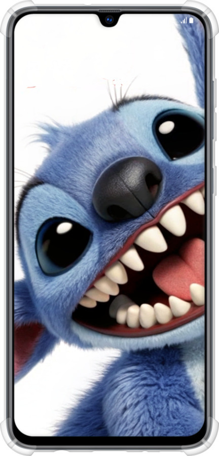 Силикон с усиленными углами чехол Стич для Samsung Galaxy A70 2019 A705F - 6684sp-1675 изображение 