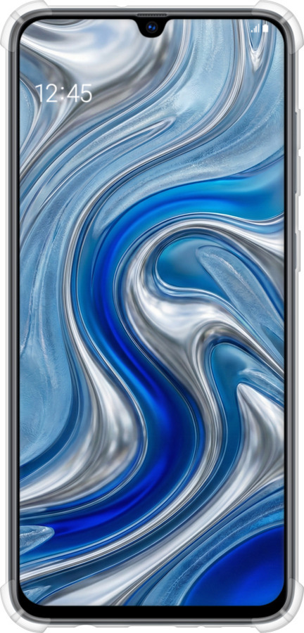 Силикон с усиленными углами чехол Liquid Chrome для Samsung Galaxy A70 2019 A705F - 6781sp-1675 изображение 