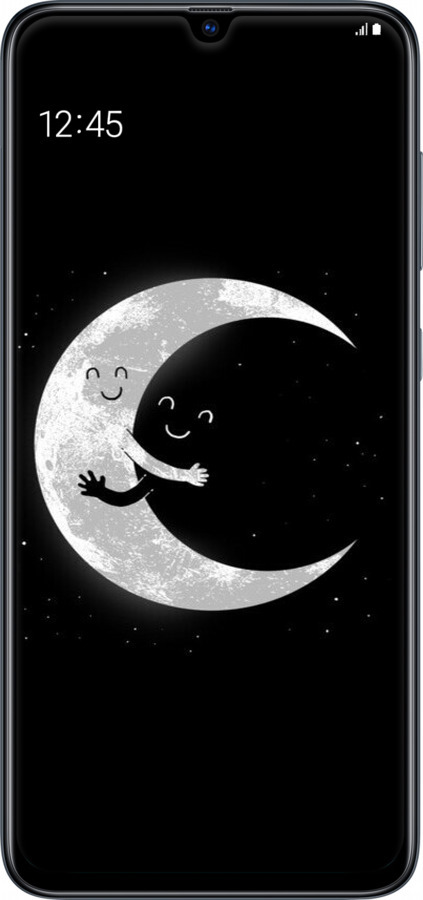 2D пластиковый чехол Лунные объятия для Samsung Galaxy A70 2019 A705F - 6508t-1675 изображение 