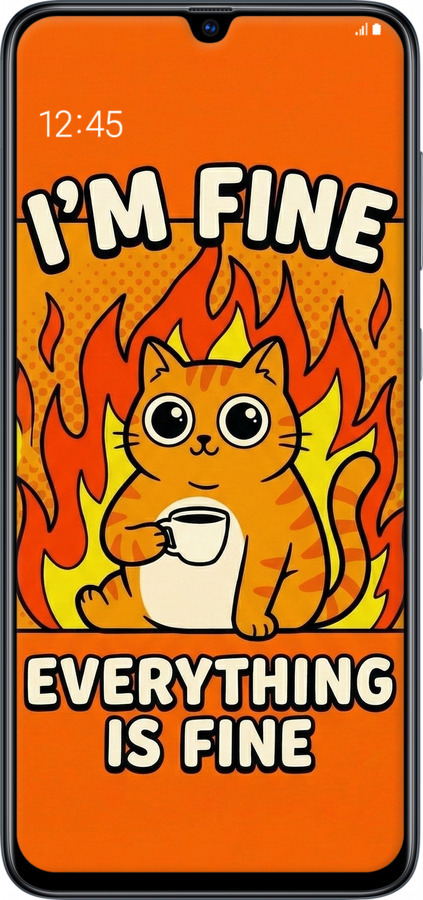 2D пластиковий чехол Funny Cat для Samsung Galaxy A70 2019 A705F - 6786t-1675 изображение 