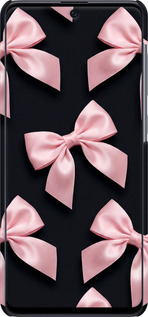 3D пластиковый матовый чехол Coquette Ribbons Dark Coquette для Samsung Galaxy A71 2020 A715F - 6767m-1826 изображение 