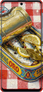 3D пластиковый матовый чехол Vintage Sardine Tin Phone для Samsung Galaxy A71 2020 A715F - 6772m-1826 изображение 