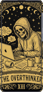 3D пластиковый матовый чехол The Overthinker для Samsung Galaxy A71 2020 A715F - 6774m-1826 изображение 