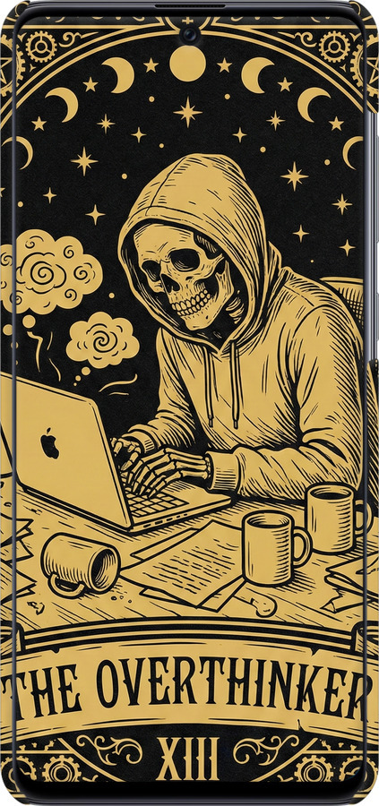 3D пластиковый матовый чехол The Overthinker для Samsung Galaxy A71 2020 A715F - 6774m-1826 изображение 