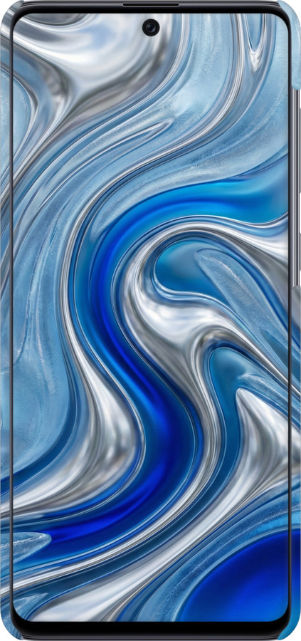 3D пластиковий матовий чехол Liquid Chrome для Samsung Galaxy A71 2020 A715F - 6781m-1826 изображение 