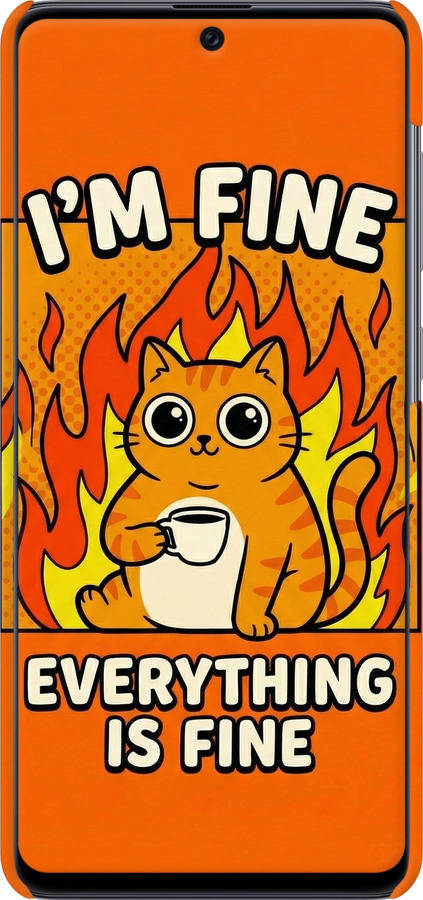 3D пластиковый матовый чехол Funny Cat для Samsung Galaxy A71 2020 A715F - 6786m-1826 изображение 