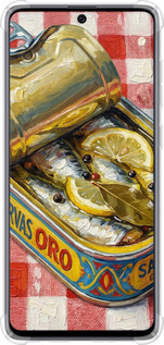 Силикон с усиленными углами чехол Vintage Sardine Tin Phone для Samsung Galaxy A71 2020 A715F - 6772sp-1826 изображение 