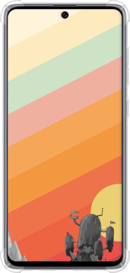 Силикон с усиленными углами чехол № 5420 для Samsung Galaxy A71 2020 A715F - 5420sp-1826 изображение 