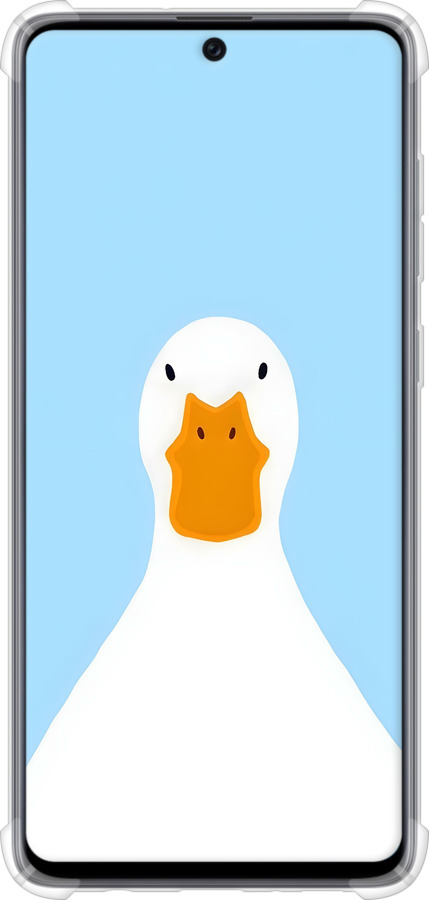 Силикон с усиленными углами чехол Гусь для Samsung Galaxy A71 2020 A715F - 6350sp-1826 изображение 