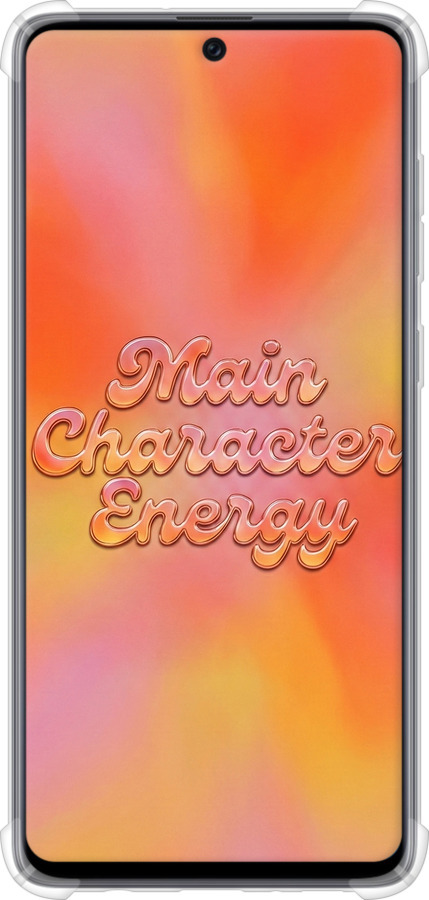Силикон с усиленными углами чехол Aura Gradient Main Character Energy Aesthetic Y2K для Samsung Galaxy A71 2020 A715F - 6783sp-1826 изображение 