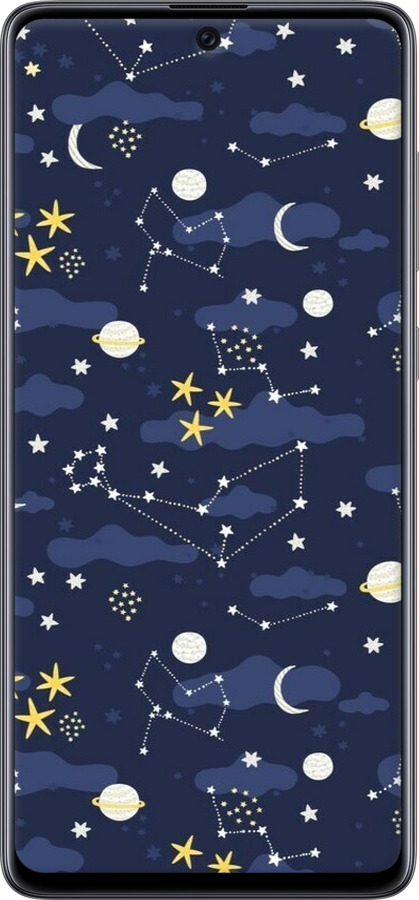 2D пластиковий чехол Астрономічний візерунок для Samsung Galaxy A71 2020 A715F - 6446t-1826 изображение 