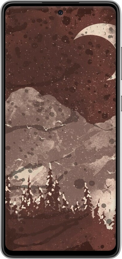 TPU чехол С изображением лунного пейзажа в ночном лесу для Samsung Galaxy A72 A725F - 6546b-2247 изображение 