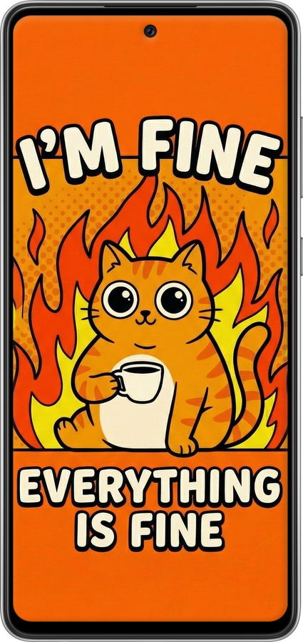 TPU чехол Funny Cat для Samsung Galaxy A72 A725F - 6786b-2247 изображение 