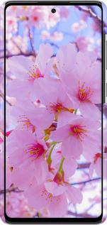 3D пластиковый матовый чехол Сакура для Samsung Galaxy A72 A725F - 6029m-2247 изображение 