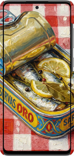 3D пластиковый матовый чехол Vintage Sardine Tin Phone для Samsung Galaxy A72 A725F - 6772m-2247 изображение 