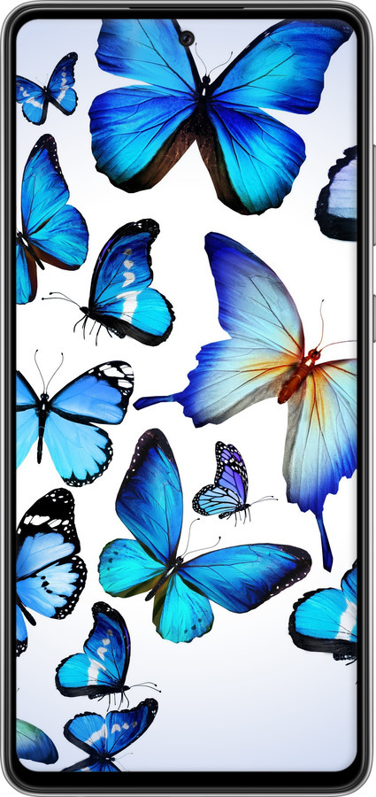 Силиконовый чехол Бабочки для Samsung Galaxy A72 A725F - 6023u-2247 изображение 